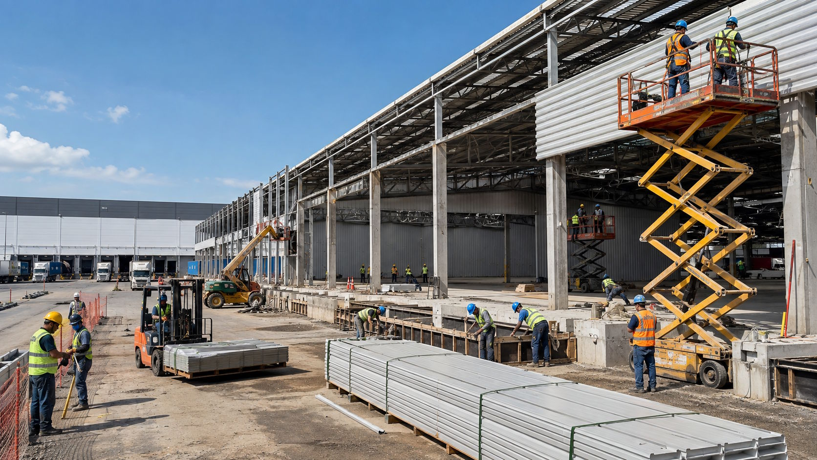 Construção de um centro de distribuição