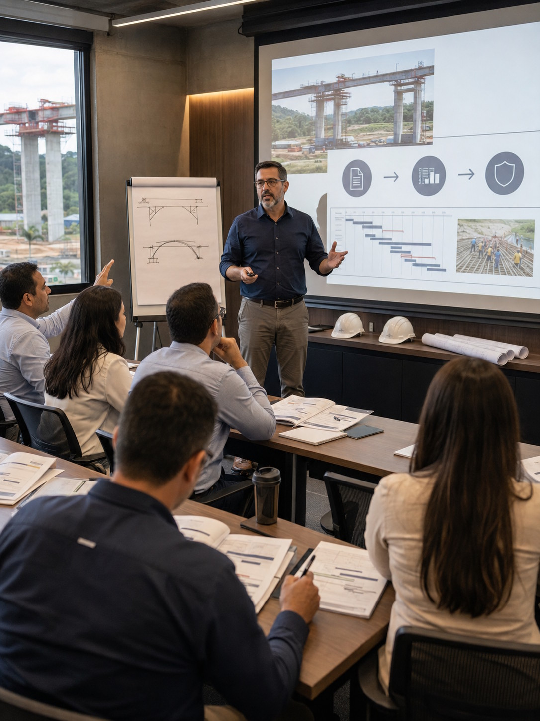 Treinamento in company da Forja Profitto para profissionais de engenharia e contratos
